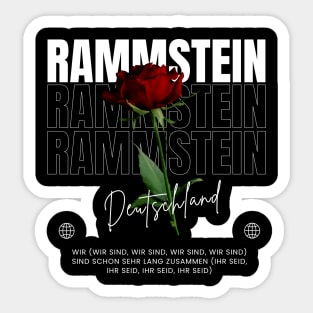 Rammstein // Flower Sticker